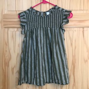 Striped green blouse